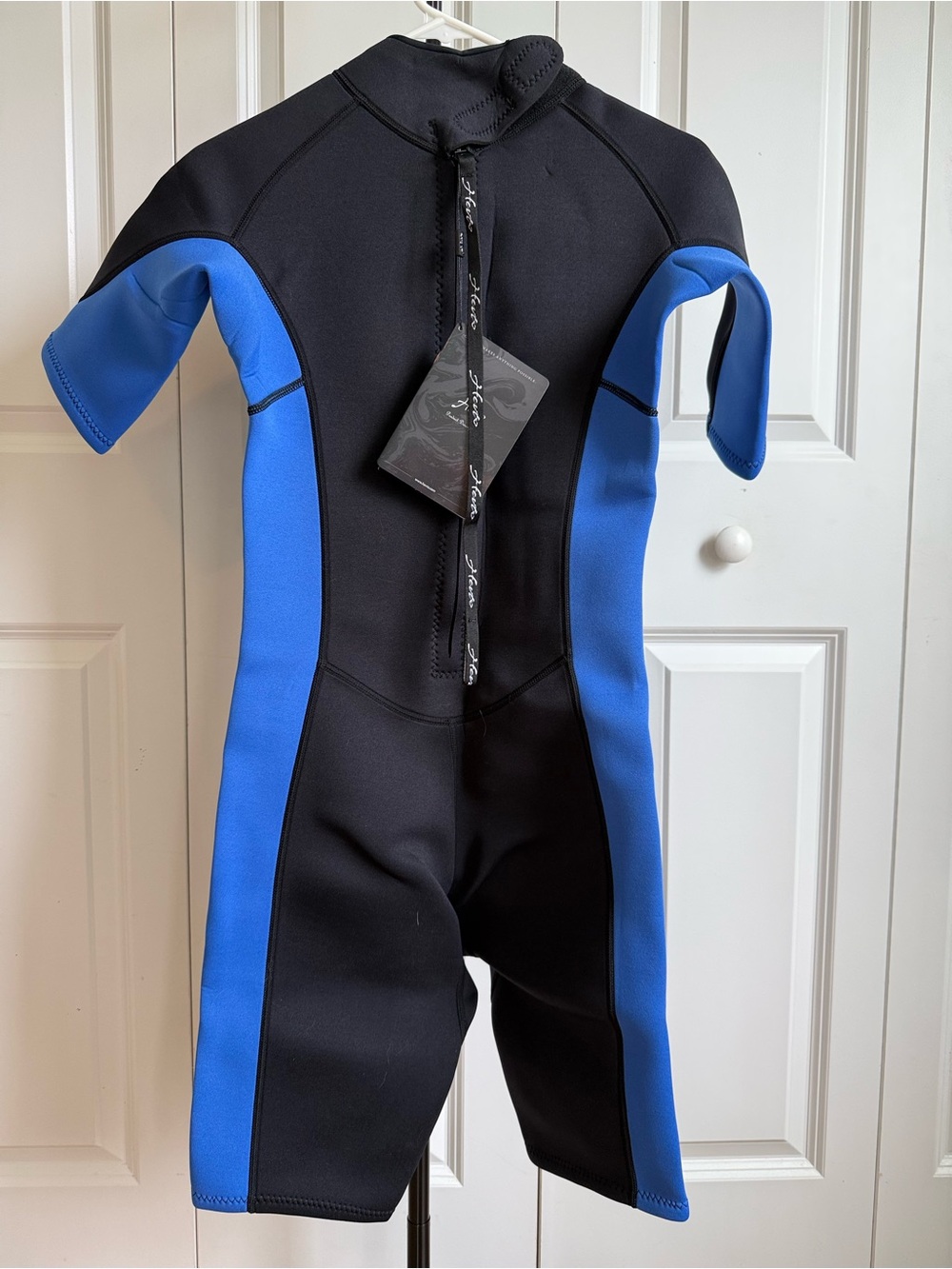 NWT Hevto Guardian Shorty Wetsuit Size XS Blue - Picture 3 of 8